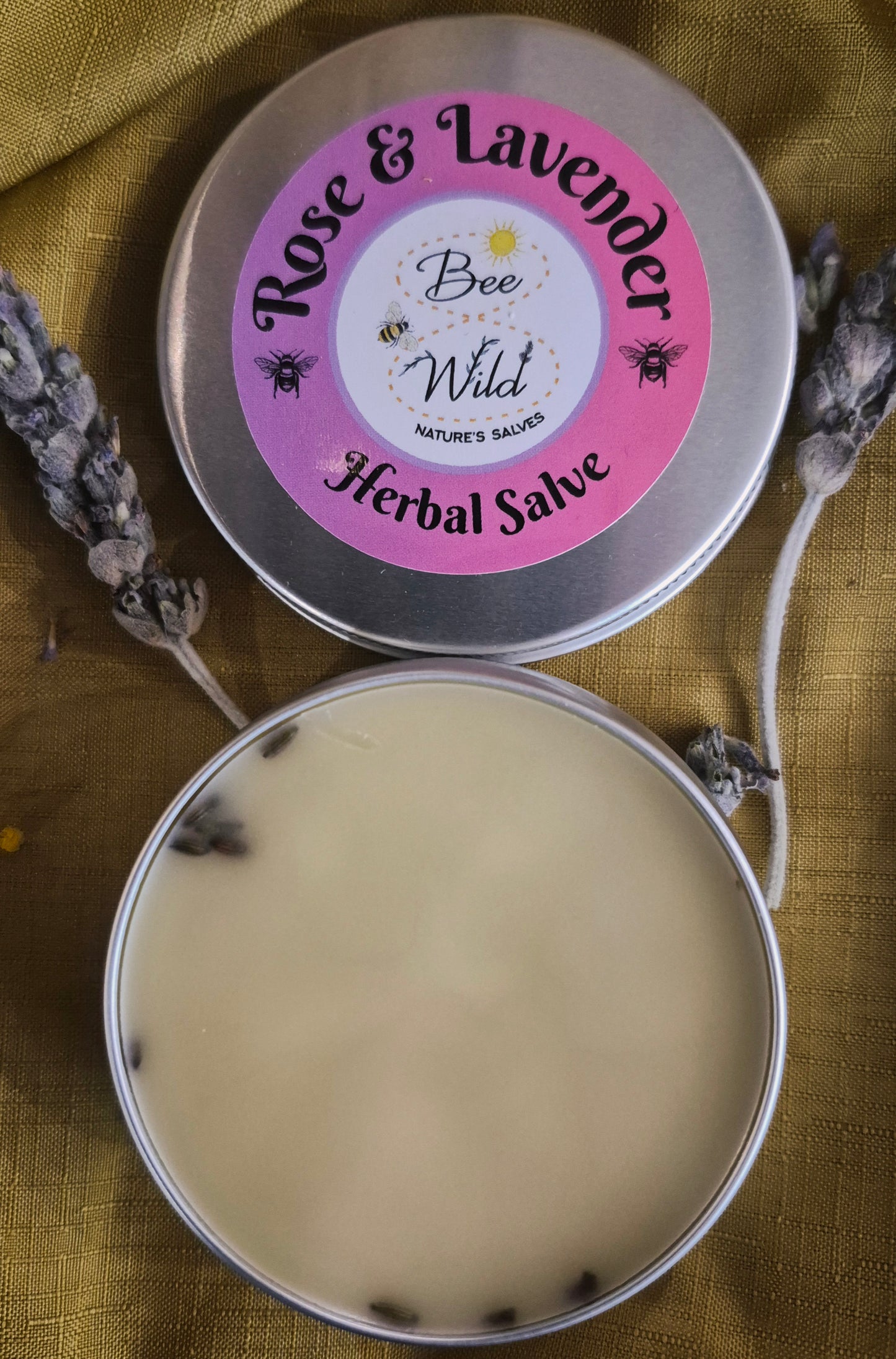 Rose and Lavender Herbal Skin Salve